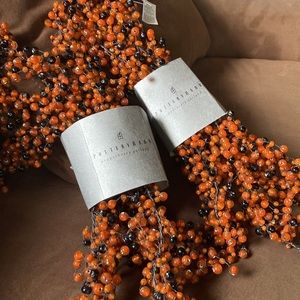 RARE Pottery Barn Halloween Pepperberry Garland (glass beads)